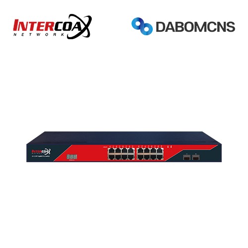 INTERCOAX IXA-16G-2SP2 16 Port Gigabit PoE Switch