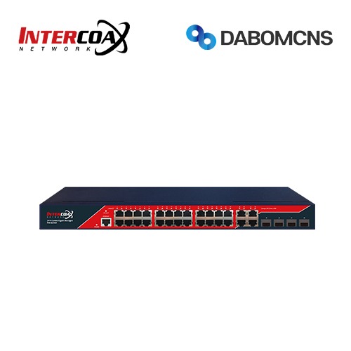 INTERCOAX IXA-24G-L2M-4CP4 24 Port Gigabit Ethernet PoE Switch