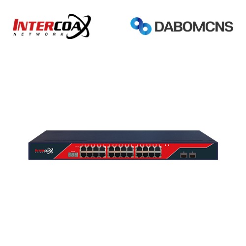 INTERCOAX IXA-24G-2SP4 24 Port Gigabit PoE Switch