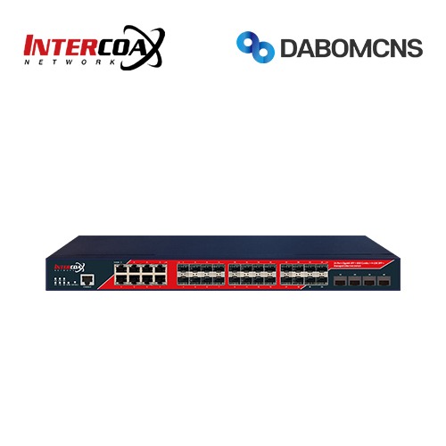 INTERCOAX IXA-24F8G-L3M-4X 24 Port Gigabit Fiber Switch